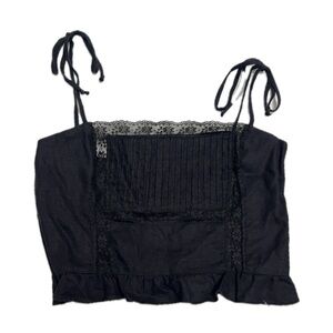 Reformation lunes top black